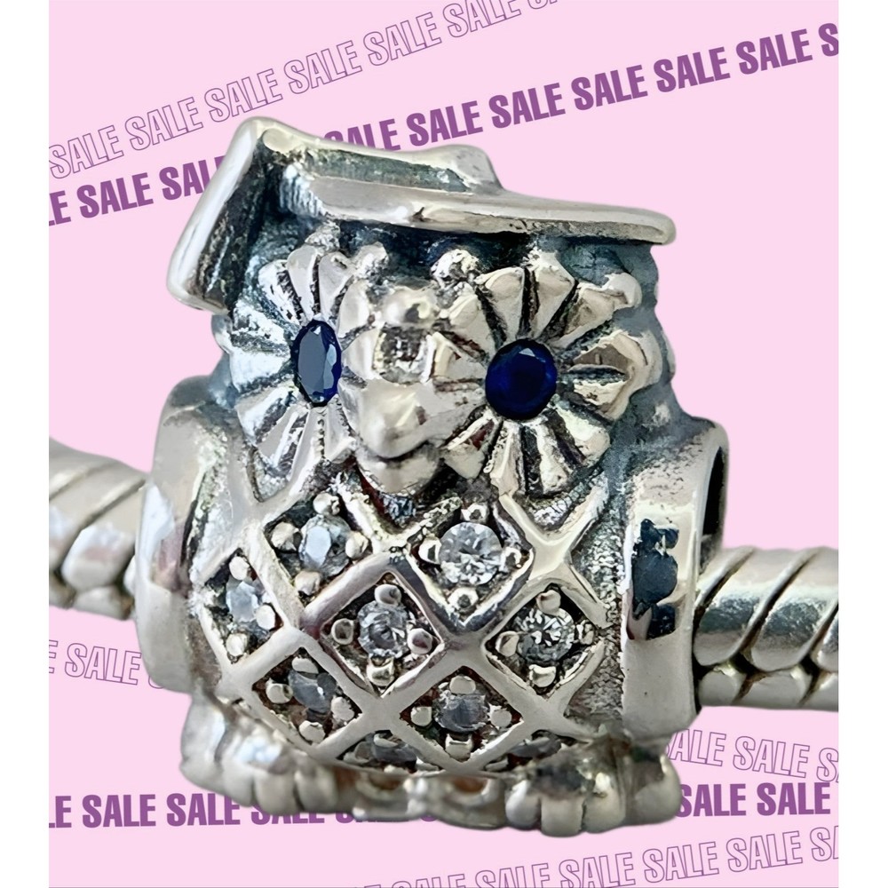 Authentic Sterling Silver Pandora Graduation Owl